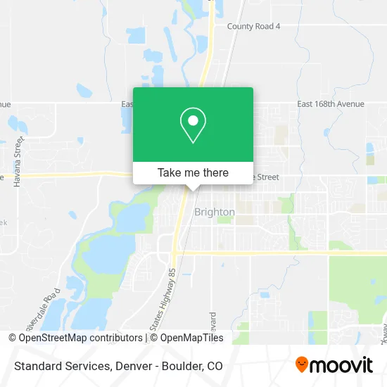 Standard Services map