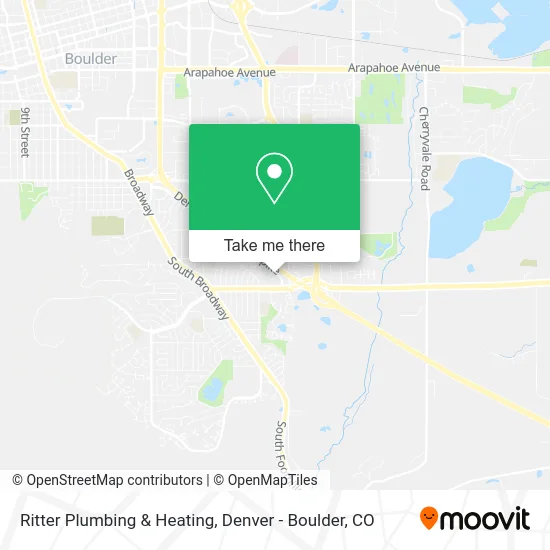 Ritter Plumbing & Heating map