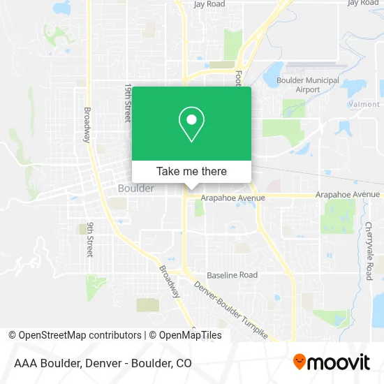 AAA Boulder map