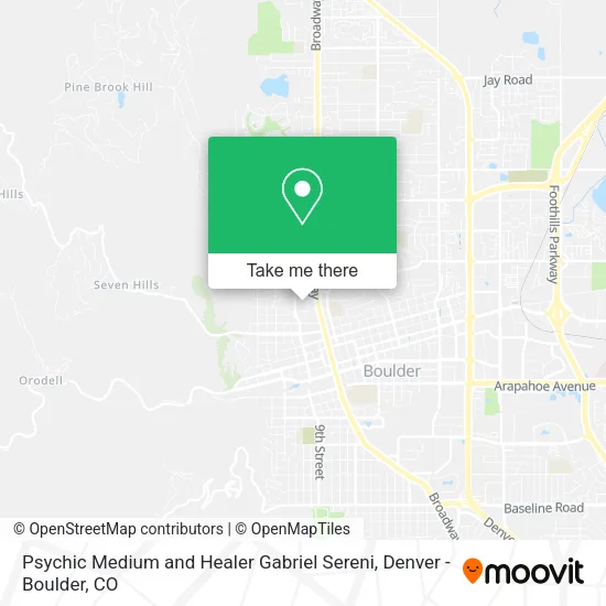 Mapa de Psychic Medium and Healer Gabriel Sereni