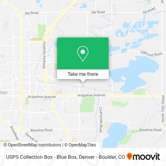 USPS Collection Box - Blue Box map