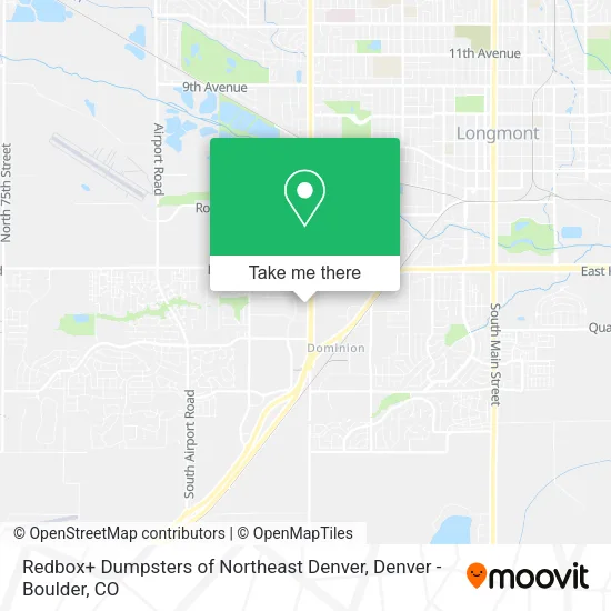 Mapa de Redbox+ Dumpsters of Northeast Denver