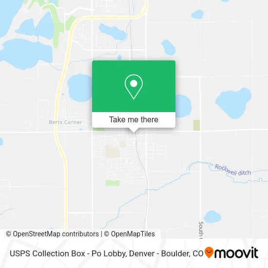 USPS Collection Box - Po Lobby map