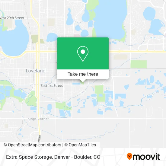 Extra Space Storage map