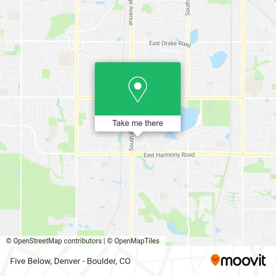 Five Below map