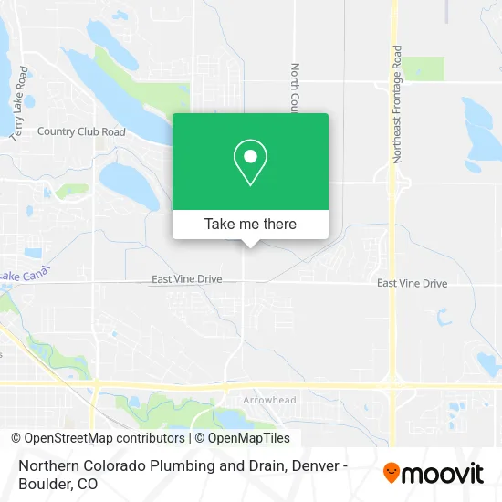 Northern Colorado Plumbing and Drain map