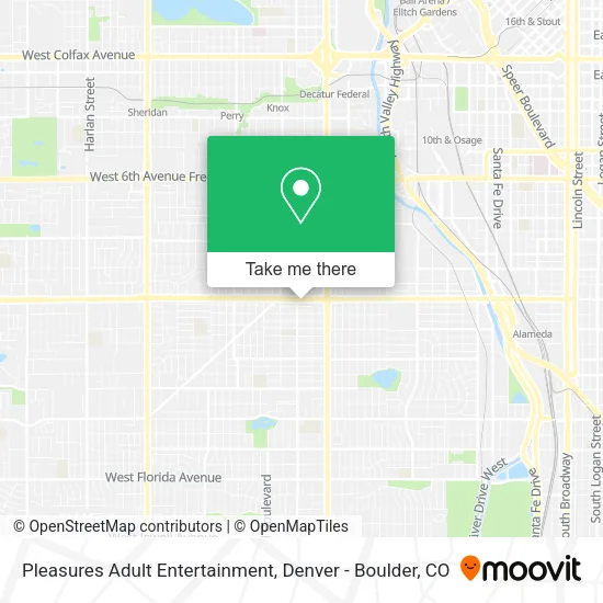 Pleasures Adult Entertainment map