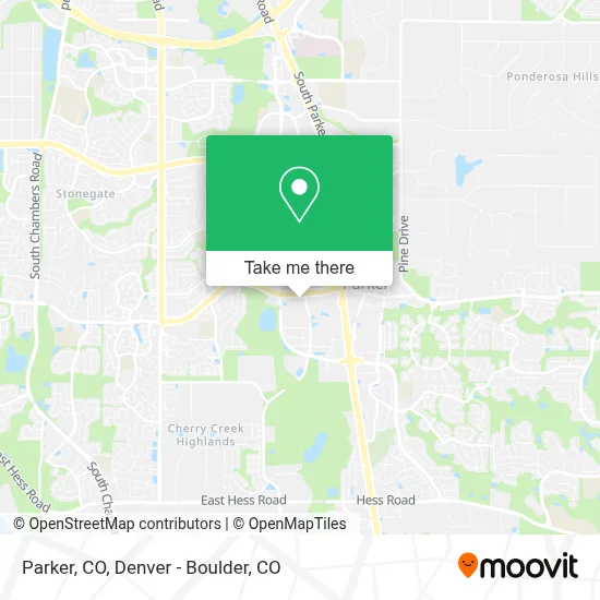 Parker Colorado Zip Code Map