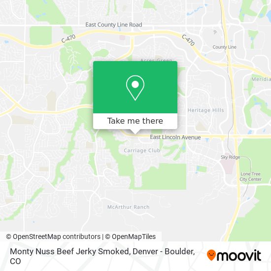 Monty Nuss Beef Jerky Smoked map