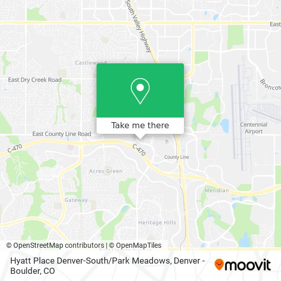 Hyatt Place Denver-South / Park Meadows map