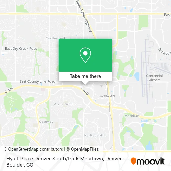 Hyatt Place Denver-South / Park Meadows map