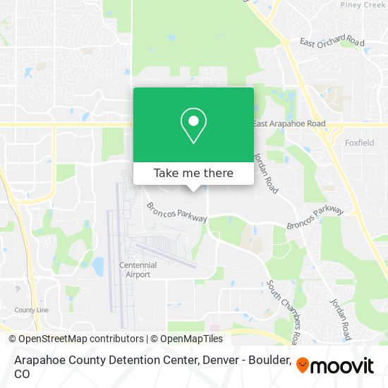 Mapa de Arapahoe County Detention Center