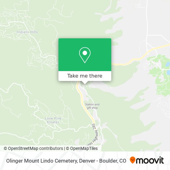 Olinger Mount Lindo Cemetery map