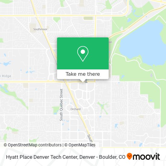 Hyatt Place Denver Tech Center map