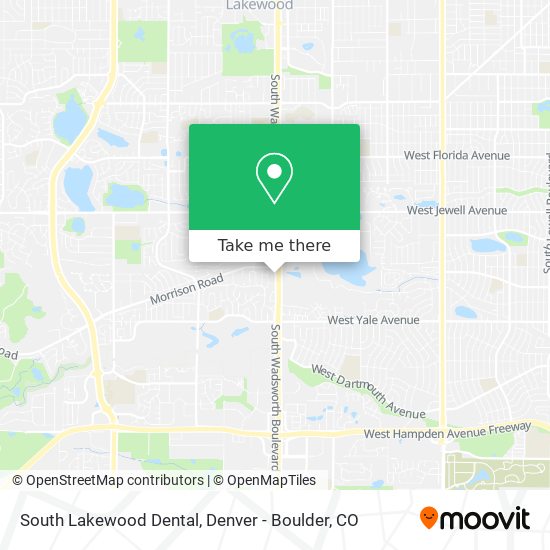 Mapa de South Lakewood Dental