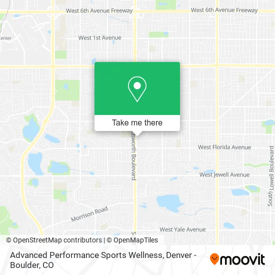 Advanced Performance Sports Wellness map
