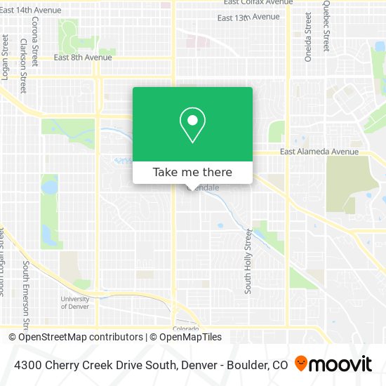 4300 Cherry Creek Drive South map