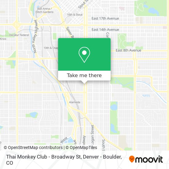 Mapa de Thai Monkey Club - Broadway St