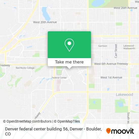 Denver federal center building 56 map
