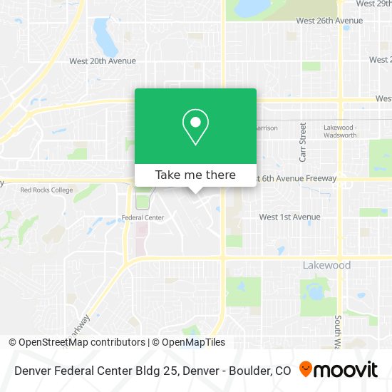 Denver Federal Center Bldg 25 map