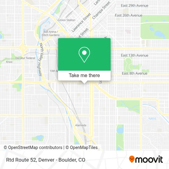 Rtd Route 52 map