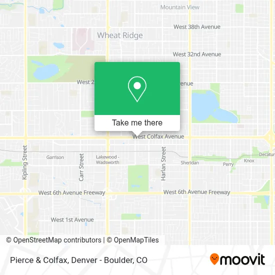 Pierce & Colfax map
