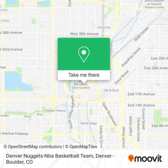 Denver Nuggets-Nba Basketball Team map