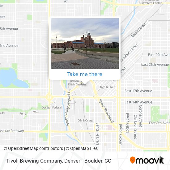 Mapa de Tivoli Brewing Company