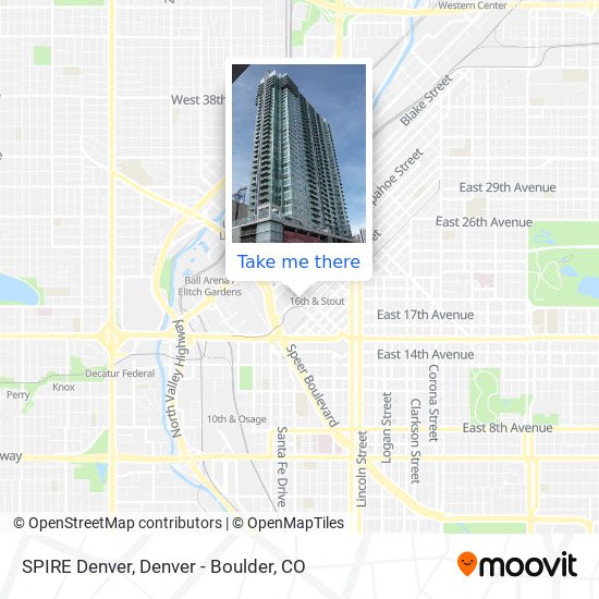 Mapa de SPIRE Denver