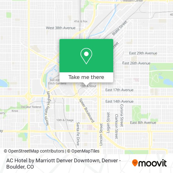 AC Hotel by Marriott Denver Downtown map
