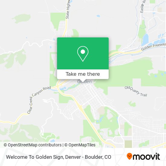 Welcome To Golden Sign map