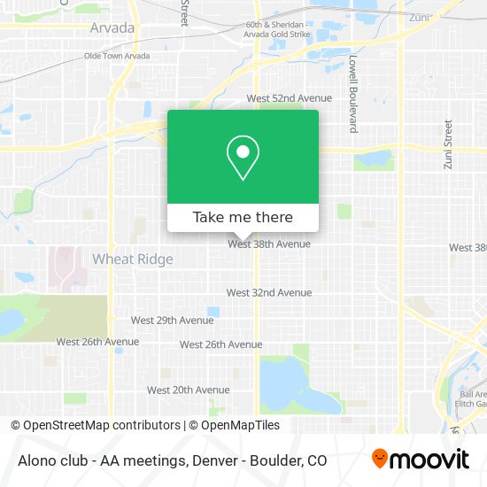 Mapa de Alono club - AA meetings