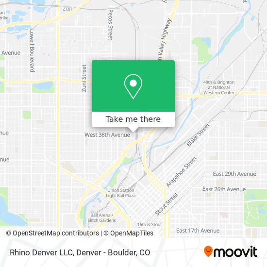 Rhino Denver LLC map