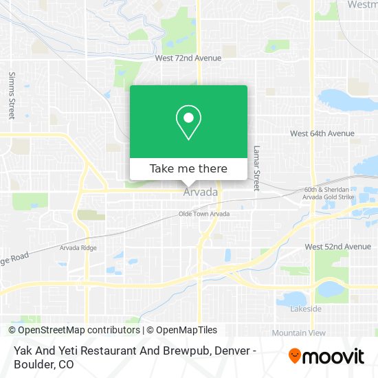 Yak And Yeti Restaurant And Brewpub map