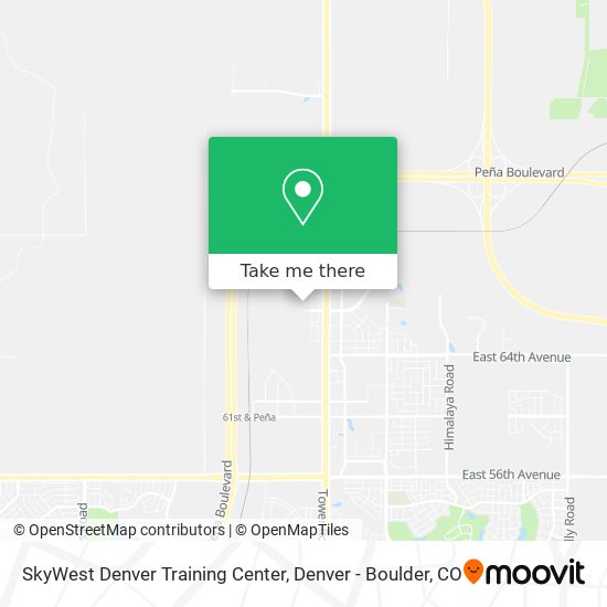 Mapa de SkyWest Denver Training Center