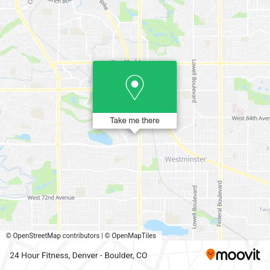 24 Hour Fitness map