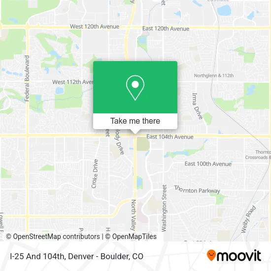 Mapa de I-25 And 104th