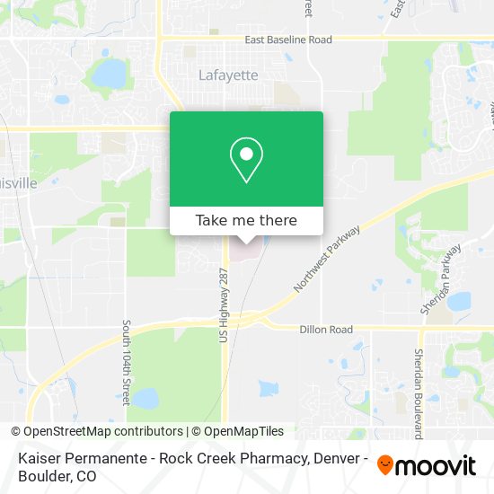Kaiser Permanente - Rock Creek Pharmacy map
