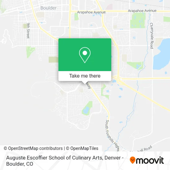 Mapa de Auguste Escoffier School of Culinary Arts