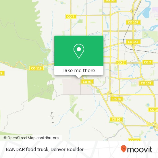 Mapa de BANDAR food truck