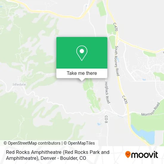 Red Rocks Amphitheatre (Red Rocks Park and Amphitheatre) map