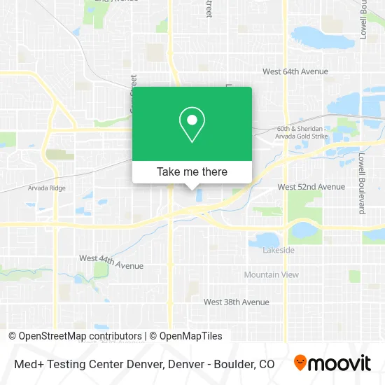 Med+ Testing Center Denver map