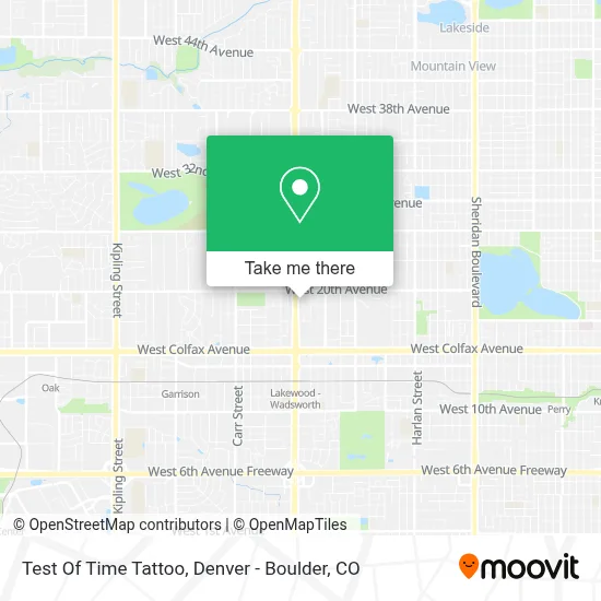 Test Of Time Tattoo map