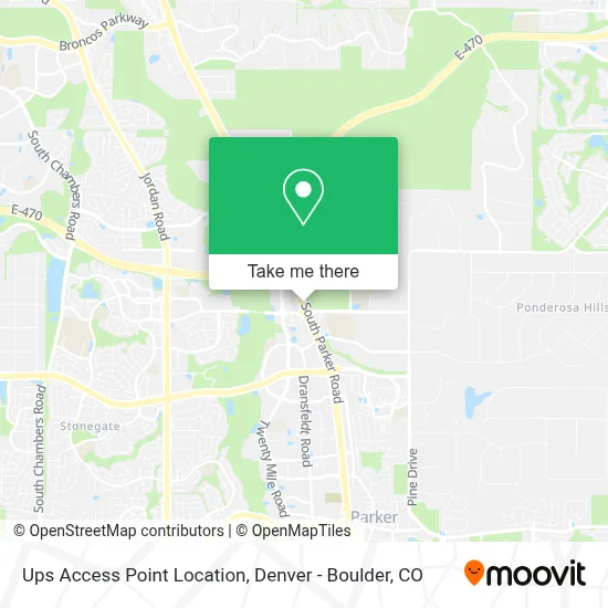 Ups Access Point Location map