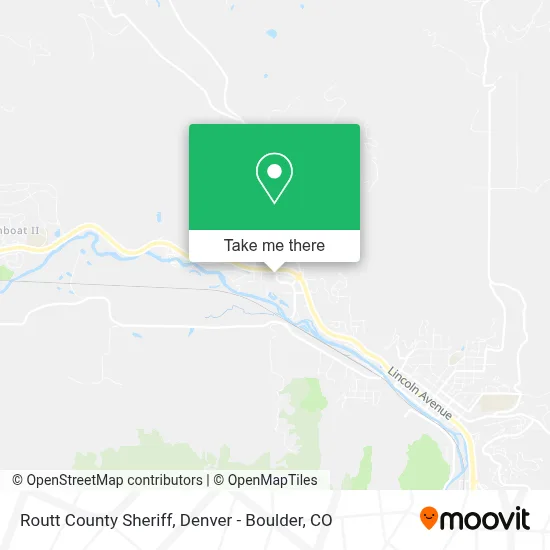 Routt County Sheriff map