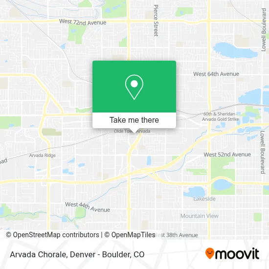Arvada Chorale map