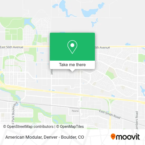 American Modular map