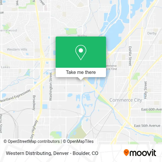 Western Distributing map