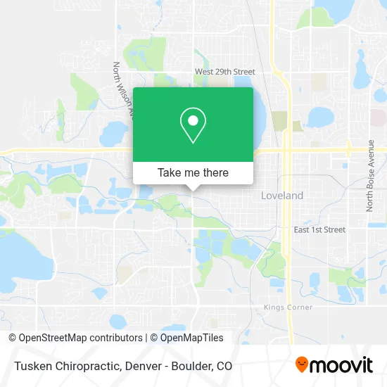 Tusken Chiropractic map