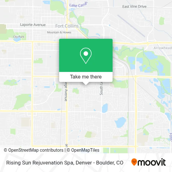 Rising Sun Rejuvenation Spa map